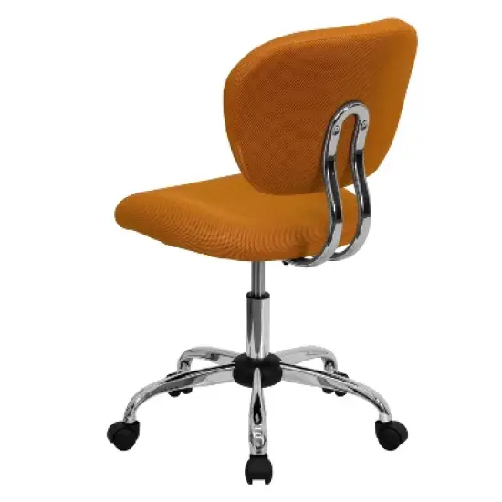 Emma and Oliver Mid-Back Mesh Padded Swivel Task Office Chair with Chrome Base image {6}