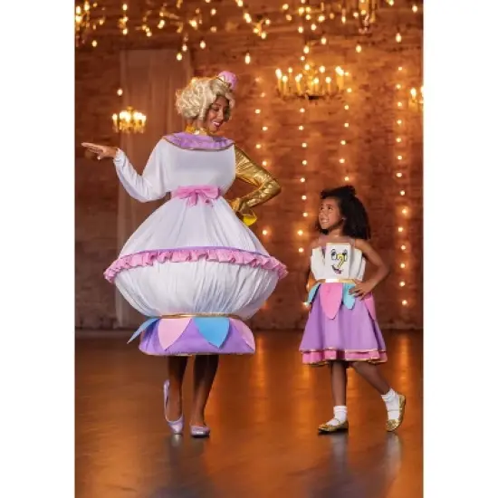 HalloweenCostumes.com Girl's Disney Beauty and the Beast Chip Halloween Costume | Kids Disney Costumes image {6}