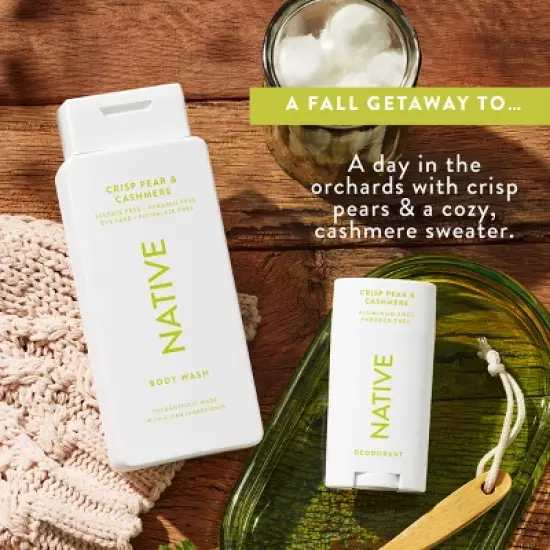 Native Limited Edition Fall Getaway Deodorant - Crisp Pear & Cashmere - 2.65oz image {5}