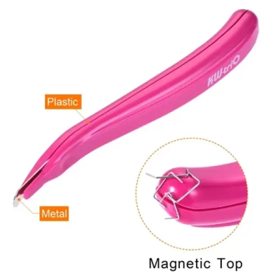 Unique Bargains Office Home Desktop Magnetic Staple Remover Multicolor Pack of 4 image {3}
