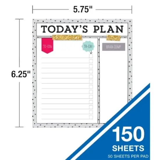 Carson Dellosa Education Today's Plan Value Pack Notepad Set image {1}