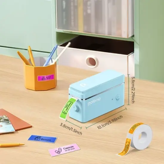 POLONO P31S Label Maker Machine with Tape, Portable Bluetooth Label Printer for Organizing Storage Office Home, with Multiple Templates image {2}