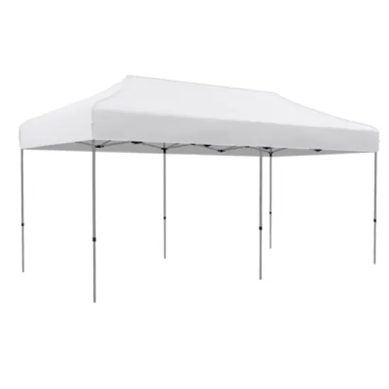 DSVIMOY 10'*20' Pop Up Canopy Tent, Outdoor Instant Gazebo Sun Shade Shelter for Catering, Wedding, White, 230.4"*115.2"*132" image {5}