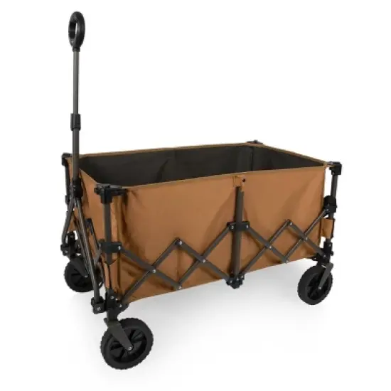 Oniva Wilderness Collapsible Outdoor Folding Wagon - Brown/Gray image {8}