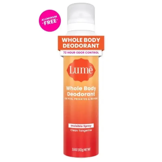 Lume Whole Body Women's Deodorant Spray - Tangerine - 3.6oz image {10}