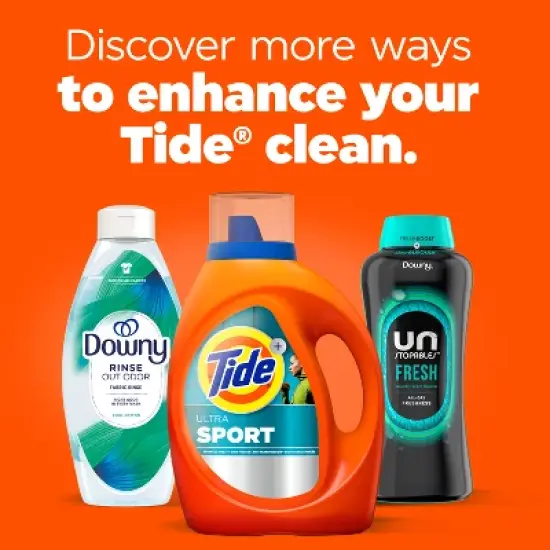 Tide Plus Febreze Sport Active Fresh High Efficiency Liquid Laundry Detergent Soap image {8}