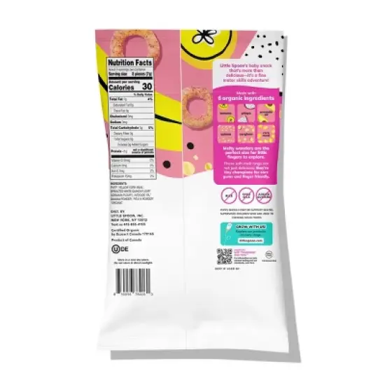 Little Spoon Banana Pitaya Rings Baby Snack - 1oz image {2}
