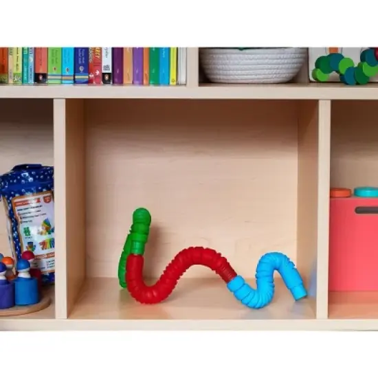 BOB Gift Plastic Sensory Pop Tube Fidget Toys | Set of 3 | Blue, Red, Green image {5}