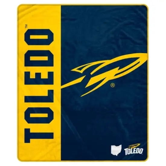 NCAA Toledo Rockets Ultra Soft Tailgate Throw Blanket image {2}