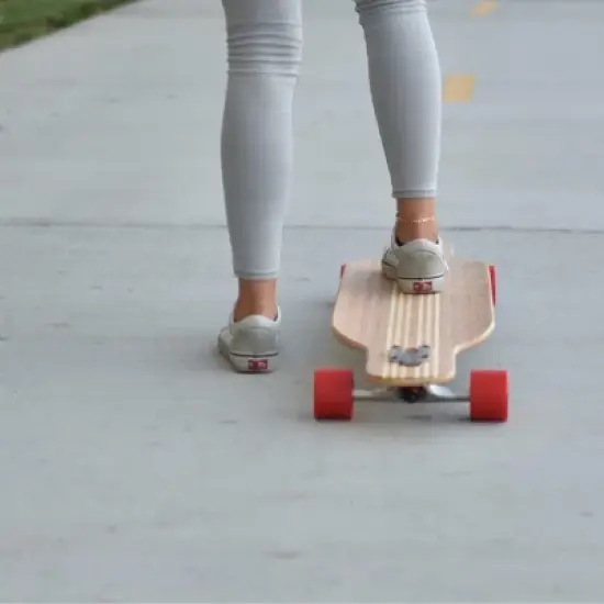 Magneto Hana Longboard Skateboard | 42" x 9.5" | Bamboo with Hard Maple Core | Cruising, Carving, Dancing, Free Skate Tool,Twin image {7}