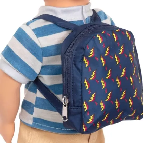 Our Generation 18" Boy Doll with School Bag - Leo image {4}