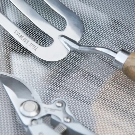 Outsunny Potting Bench Table, Garden Work Bench, Workstation with Metal Sieve Screen, Removable Sink, Additional Hooks and Baskets image {5}