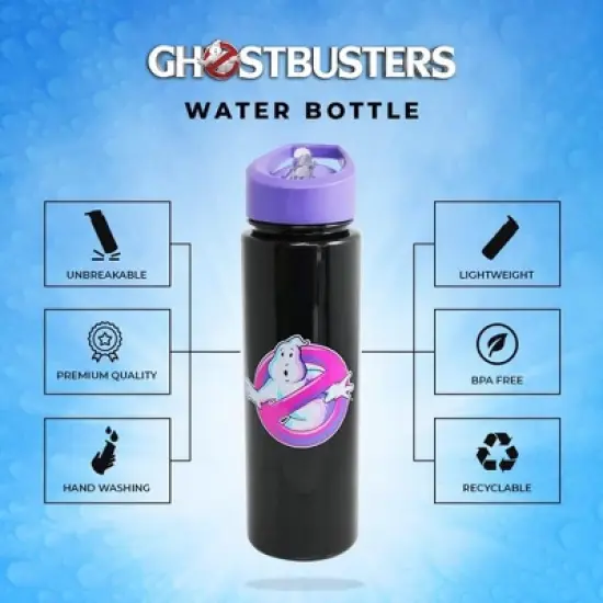 Just Funky Ghostbusters 17oz Plastic Travel Water Bottle image {3}