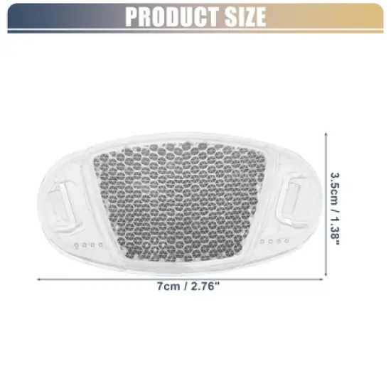 Unique Bargains Bicycle Warning Reflector for Bike Bicycle ABS 2pcs image {2}