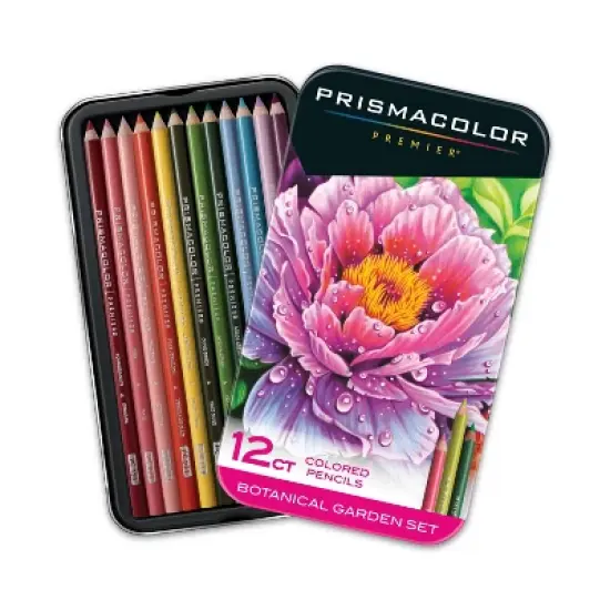 Prismacolor Premier 12pk Colored Pencils - Botanical Garden: Drawing & Sketch Pencils, Presharpened, Multicolor, 7" Length image {10}