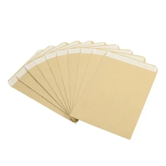 Unique Bargains Office Garden Coin Envelope Self-Adhesive Small Item Stamp Storage Packet Yellow 25 Pcs image {6}