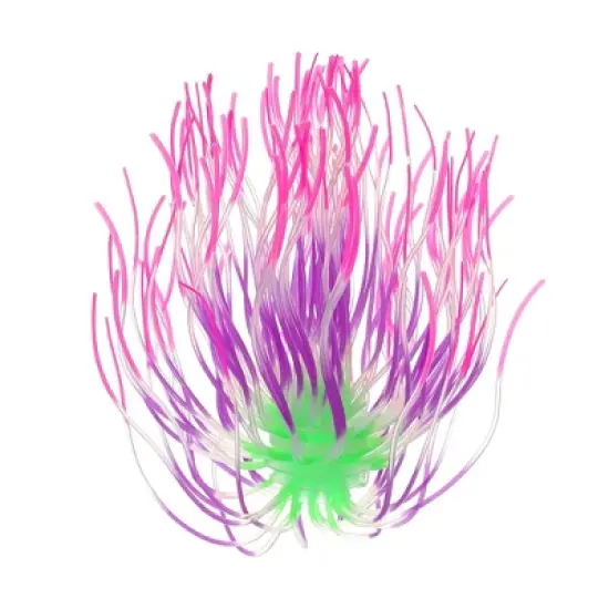 Unique Bargains Silicone Simulation Coral Fireworks Flower Fish Tank Aquarium Decoration 1.18"x16.54" 1 Pc image {8}
