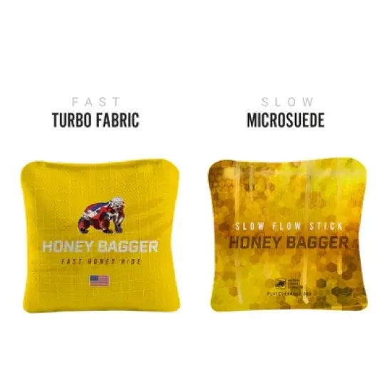 Honey Bagger Synergy Pro Yellow Cornhole Bags (Set of 4) image {1}