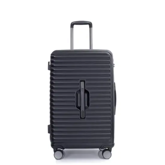 3 PCS Hardshell Luggage Set, PC+ABS Lightweight Suitcase with Two Hooks, Spinner Wheels, TSA Lock(21/25/29)-ModernLuxe image {3}