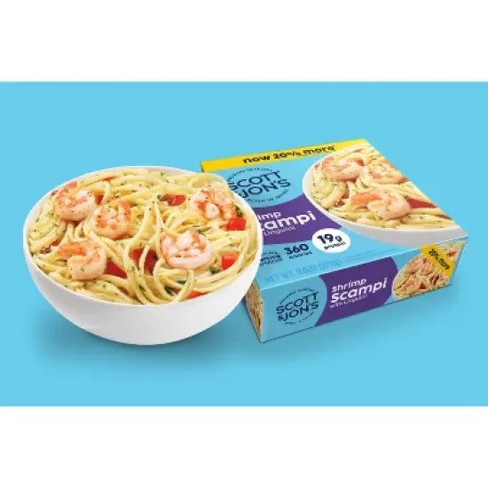 Scott & Jon's Shrimp Scampi Pasta Bowl Frozen Meal - 9.6oz image {3}