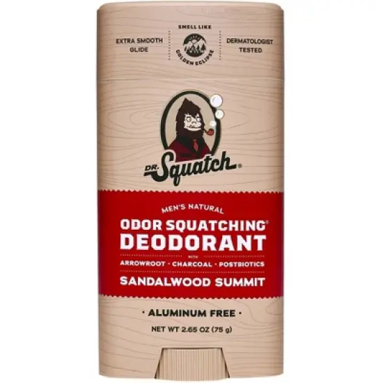 DR. SQUATCH Men's Natural Deodorant - Sandalwood Summit - 2.65oz image {5}