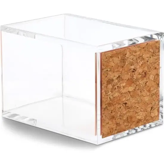 Juvale 2-Pack Acrylic Pencil Pen Holder Desk Stationery Office Organization, Rose Gold image {4}