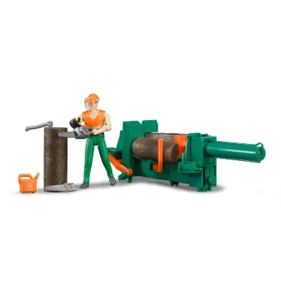 Bruder bworld Logging Set with Man, Chainsaw, Axe, Accessories image {4}