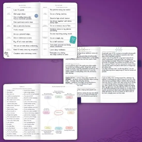 Undated Planner Weekly 5.5"x8" Purple - Legend Planner image {4}