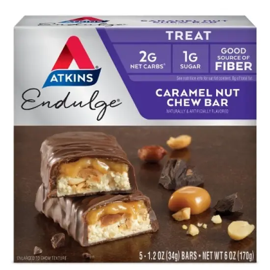 Atkins Endulge Caramel Nut Chew Bar image {7}