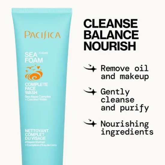 Pacifica Sea Foam Complete Face Wash - Coconut - 5 fl oz image {5}