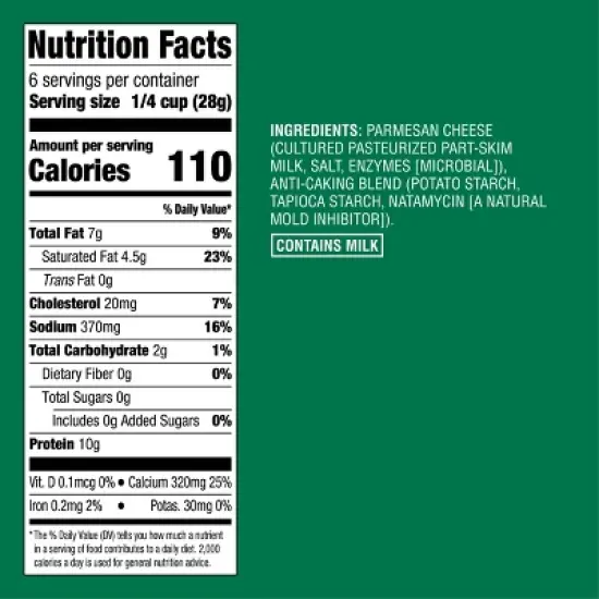 Finely Shredded Parmesan Cheese - 6oz - Good & Gather&trade; image {3}