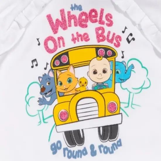 CoComelon JJ Girls Fleece Pullover Hoodie and Pants Outfit Set Toddler image {4}