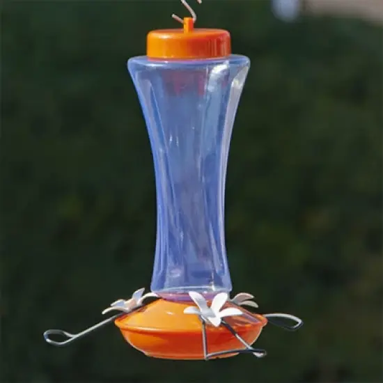 Audubon Orange Plastic Trumpet Oriole Bird Feeder - 20 Ounce image {2}