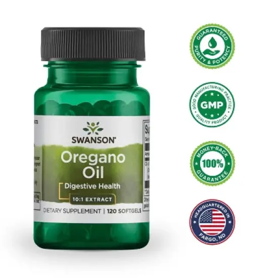 Swanson Premium Oregano Oil, Promotes Healthy Aging Functions, Helps Immune & Respiratory Function, Offers Antioxidant Defense, 150 mg (120 Softgels) image {5}
