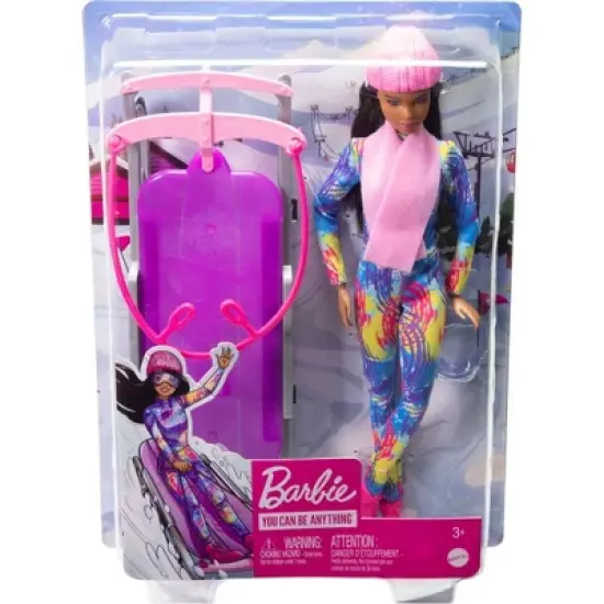 Barbie Winter Sports Sled Doll image {5}