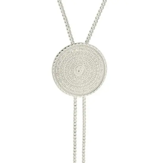 SHINE by Sterling Forever Medallion Bolo Y Necklace image {1}