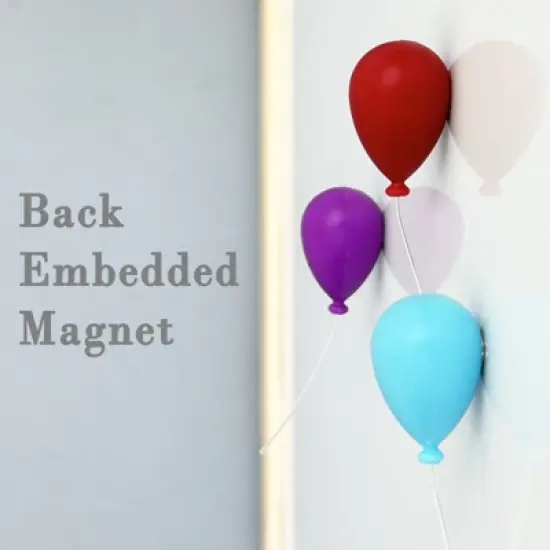 Wrapables Novelty Refrigerator Magnets for Kitchen, Whiteboards, Cabinets, and Lockers (Set of 12), Balloons image {2}