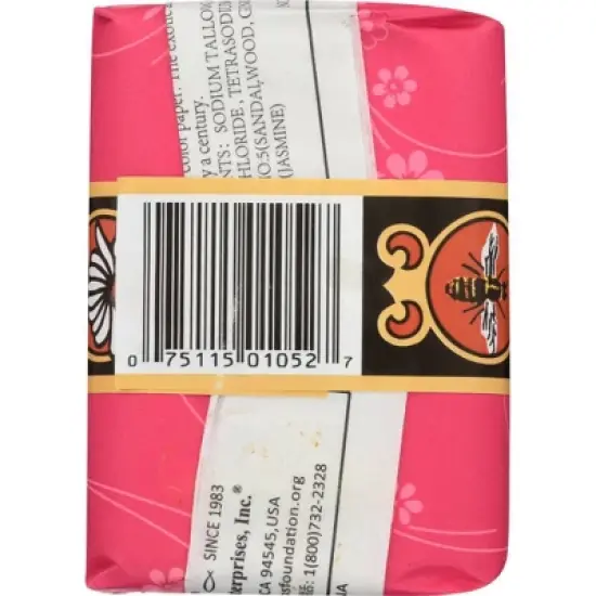 Bee & Flower Rose Soap - Case of 12/2.65 oz image {2}