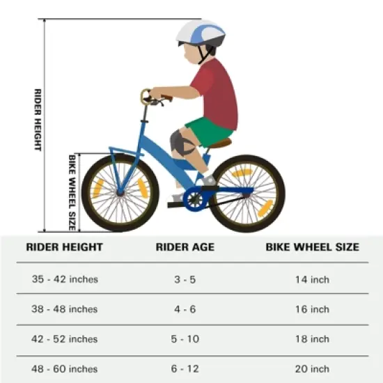hykolity 20 inch Kids Bike Children Bicycle for Boy 7-13 Years Old Cycling Kiddo Height 48-62 inch Coaster Brakes Blue image {3}