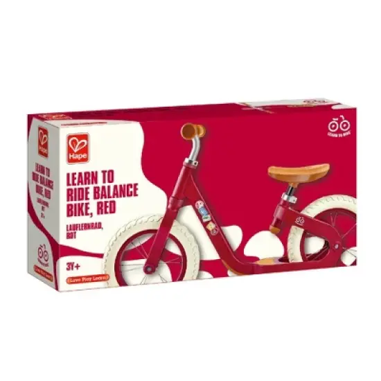 Hape: Get Up & Go Learn to Ride Balance Bike in Red, Ages 1+ image {6}
