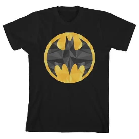Batman Bat Signal Black T-shirt Toddler Boy to Youth Boy image {5}