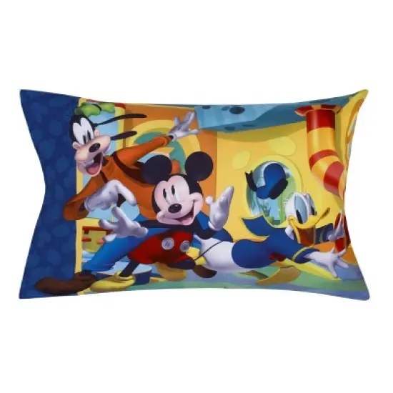 Disney Mickey Mouse Funhouse Crew 2 Piece Toddler Sheet Set - Fitted Bottom Sheet and Reversible Pillowcase image {2}