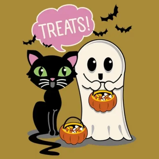 Junior's Lost Gods Halloween Treat Friends Festival Muscle Tee image {1}