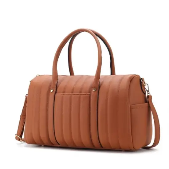 MKF Collection Luana Quilted Vegan Leather Women&rsquo;s Duffle Bag by Mia K image {11}