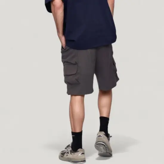 Anna-Kaci Active Men's Drawstring Waist Relaxed Fit Everyday Casual Shorts with Side Pockets image {2}