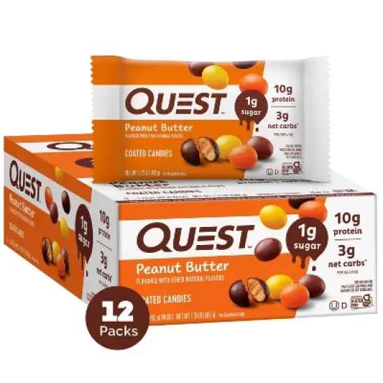Quest Nutrition Filled Coated Candies - Peanut Butter image {4}