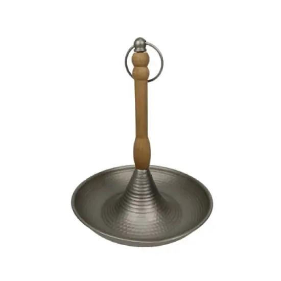 VIP Metal 12.2 in. Silver Tray With Post image {1}