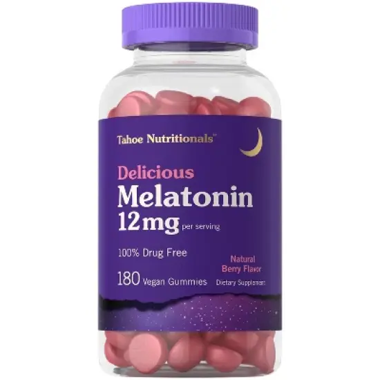 Tahoe Nutritionals by Carlyle Melatonin 12mg | 180 Gummies image {3}
