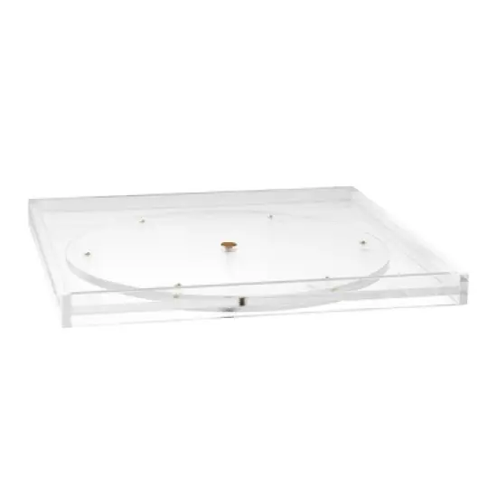 russell+hazel Acrylic Carousel Bloc Tray Clear image {4}