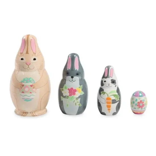 HearthSong - Bunny Nesting Set - Easter Play Set for Kids image {2}
